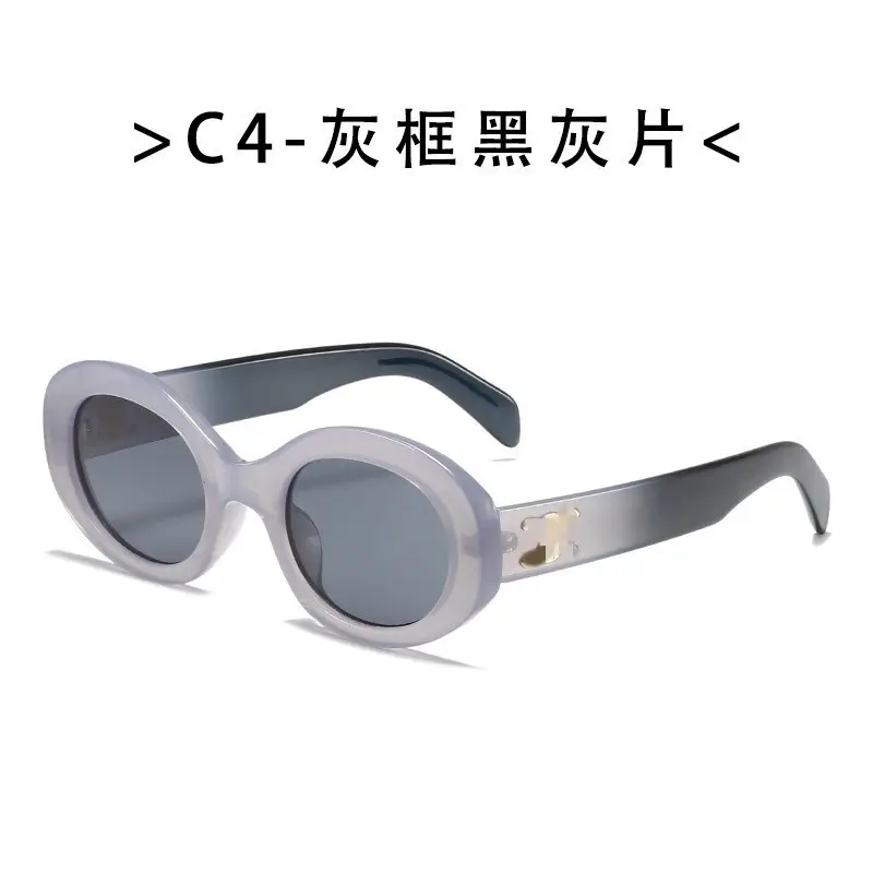 Women's Black Cat's Eye Sunglasses with Brown Tint - Image 7