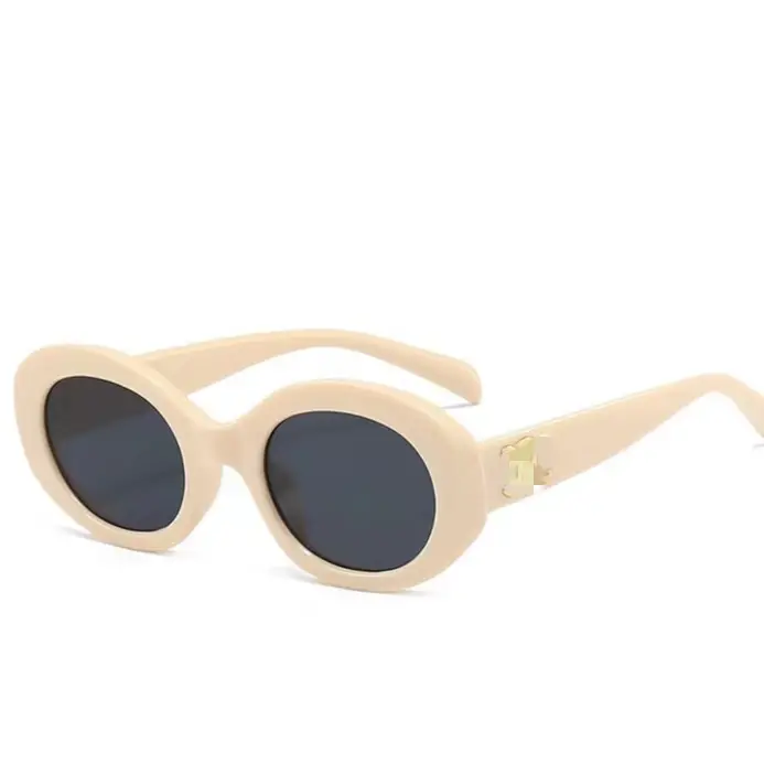 Women's Black Cat's Eye Sunglasses with Brown Tint - Image 8