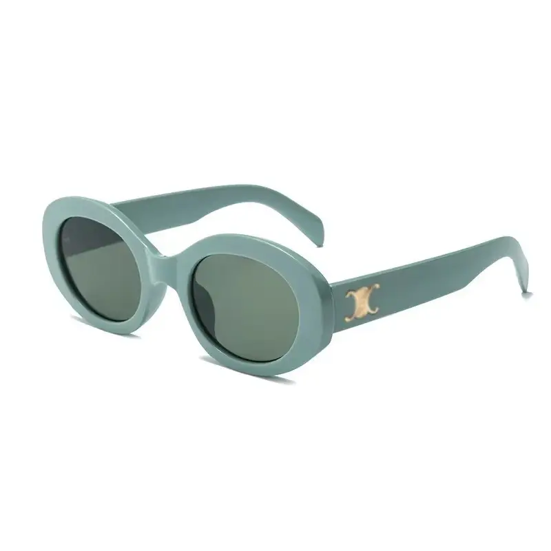 Women's Black Cat's Eye Sunglasses with Brown Tint - Image 9