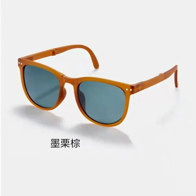 Huayi Foldable Sunglasses Women's Anti-UV Summer Simple Fashion Lightweight Face Showing Small Sunglasses Men's Trendy Wholesale - Image 7