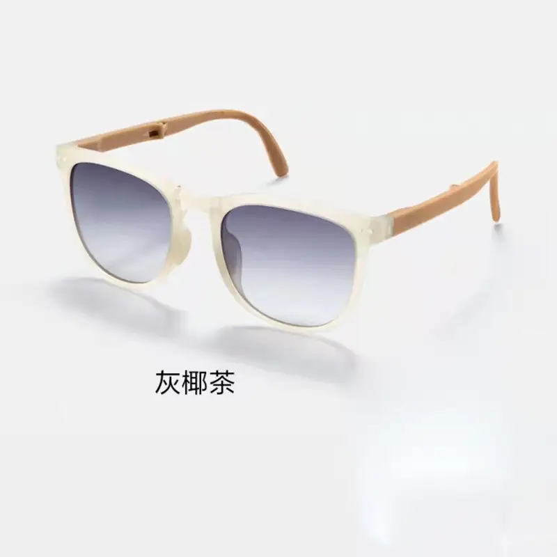 Huayi Foldable Sunglasses Women's Anti-UV Summer Simple Fashion Lightweight Face Showing Small Sunglasses Men's Trendy Wholesale - Image 8