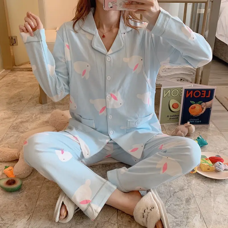 New Moon Pajama Set Black White Checkered Cotton Spring Summer - Image 8