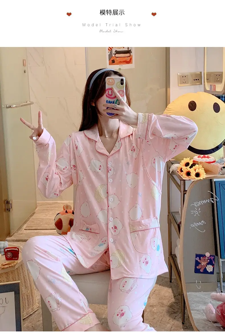 New Moon Pajama Set Black White Checkered Cotton Spring Summer — feature 5