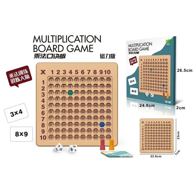 Children's early education 99 multiplication formula magnetic version ABS plastic
