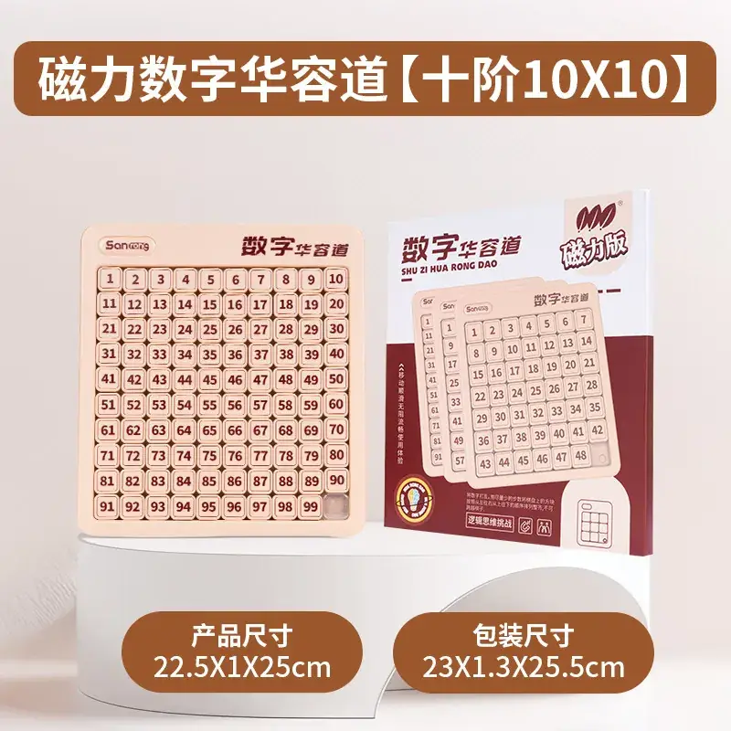 Magnetic 3x4x5x6x7x8 Children's Multiplication Table Toy