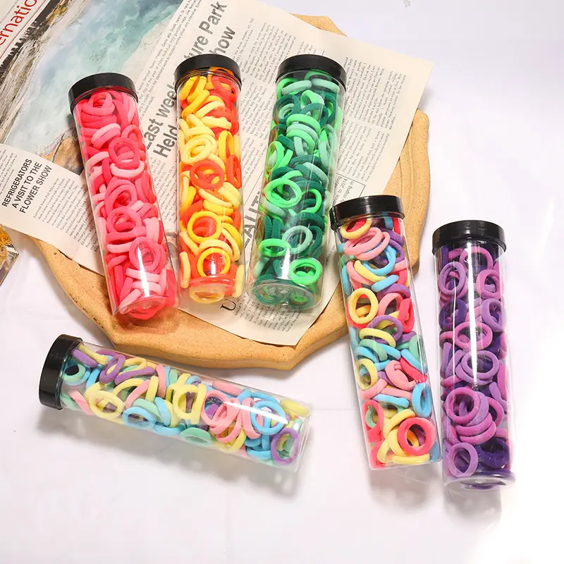 Girls Rubber Band Head Rope Candy Color Hair Rope
