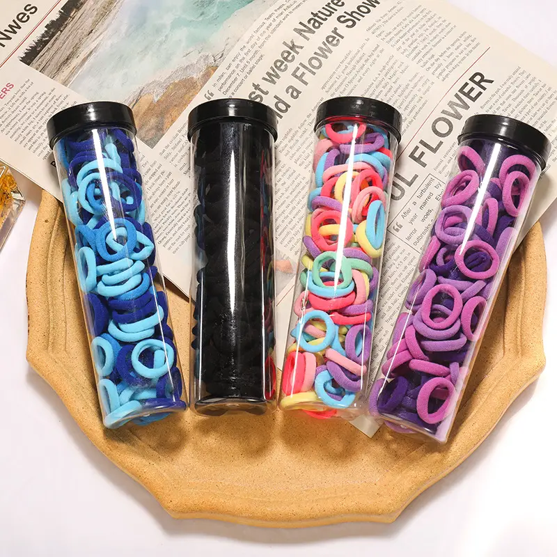 Girls Rubber Band Head Rope Candy Color Hair Rope