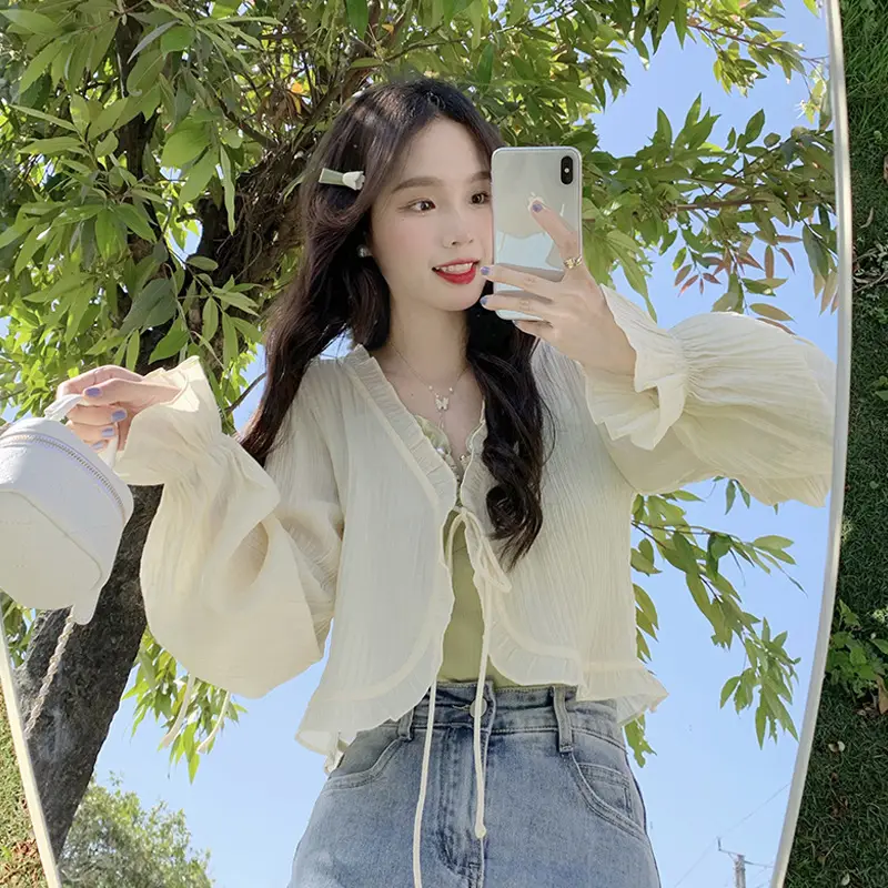 Women Sunscreen Cardigan Coat Summer Korean Style