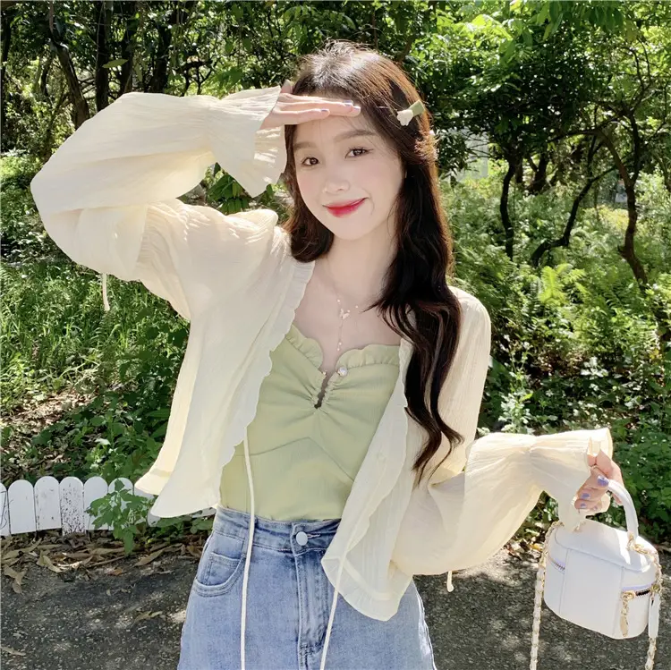Women Sunscreen Cardigan Coat Summer Korean Style — feature 1