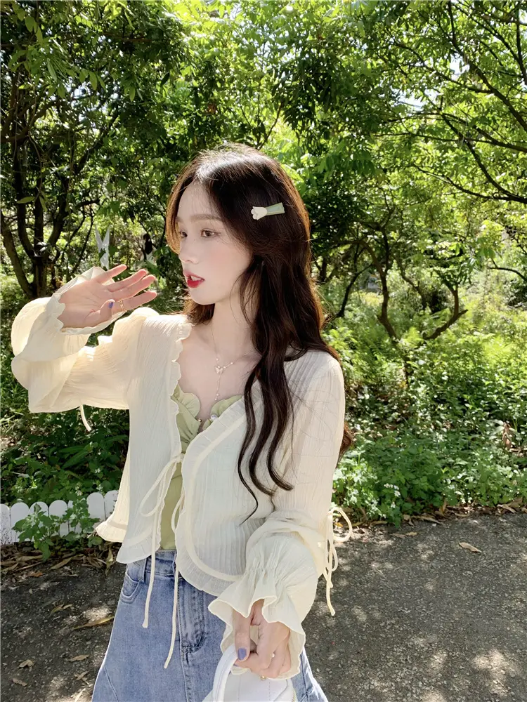 Women Sunscreen Cardigan Coat Summer Korean Style — feature 15