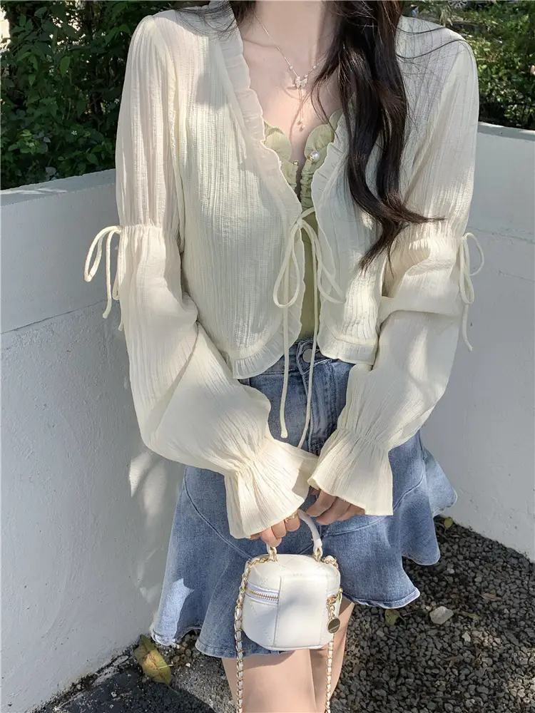 Women Sunscreen Cardigan Coat Summer Korean Style — feature 17
