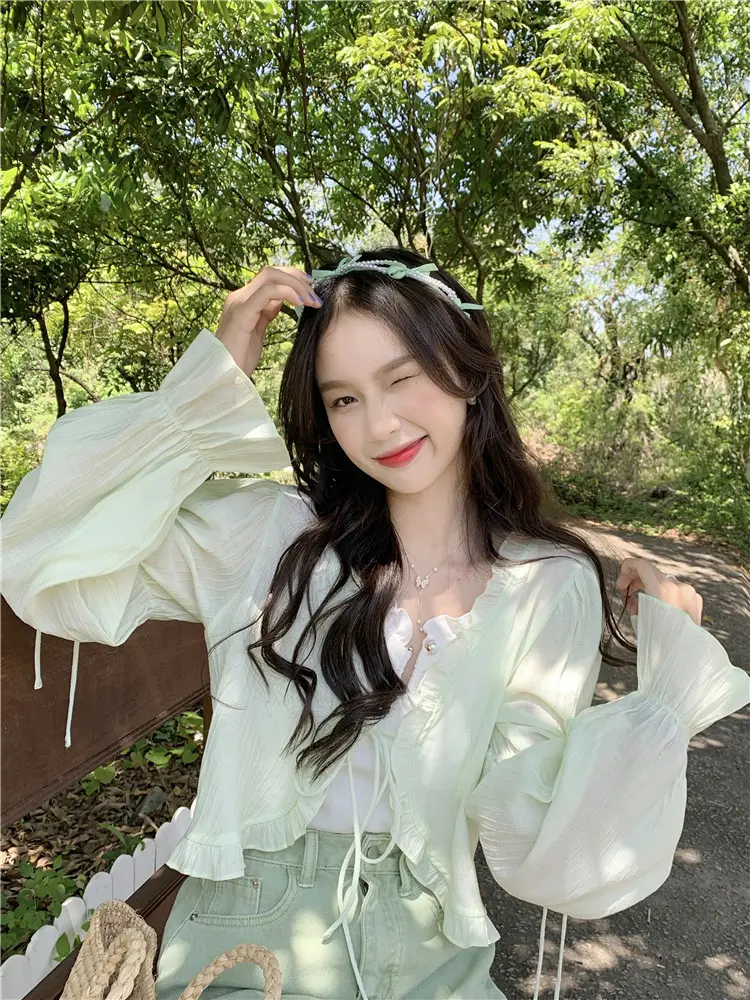 Women Sunscreen Cardigan Coat Summer Korean Style — feature 21