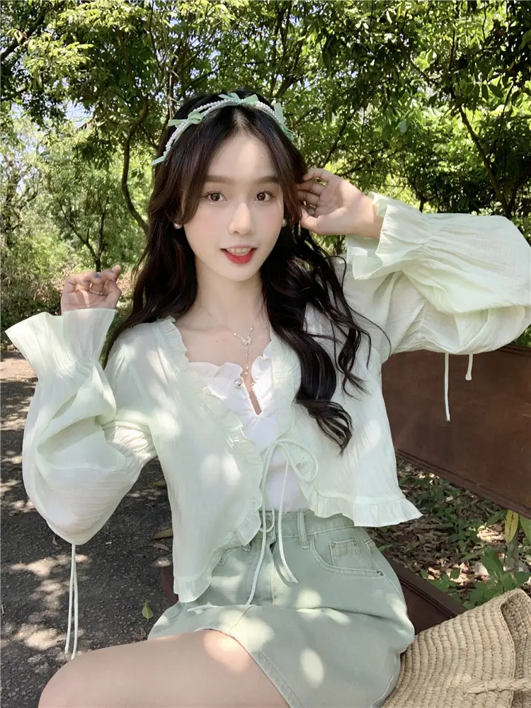 Women Sunscreen Cardigan Coat Summer Korean Style — feature 23