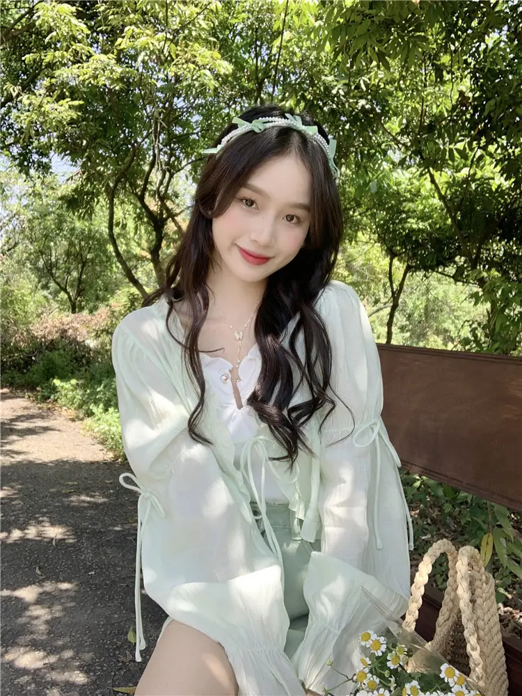 Women Sunscreen Cardigan Coat Summer Korean Style — feature 27