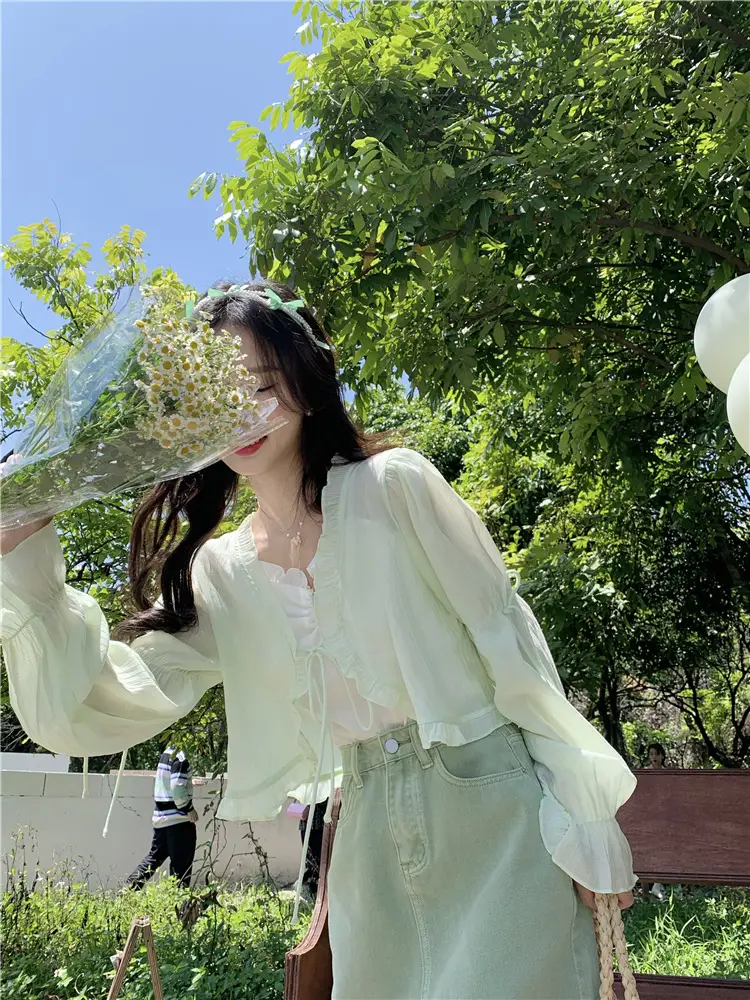 Women Sunscreen Cardigan Coat Summer Korean Style — feature 33