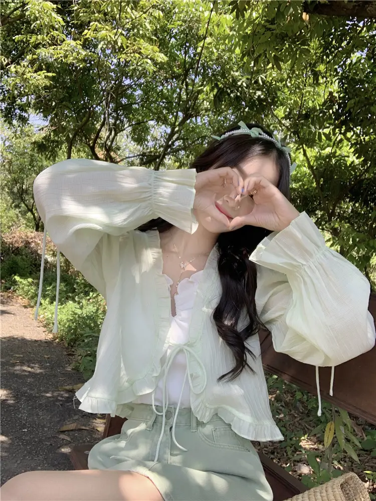 Women Sunscreen Cardigan Coat Summer Korean Style — feature 35