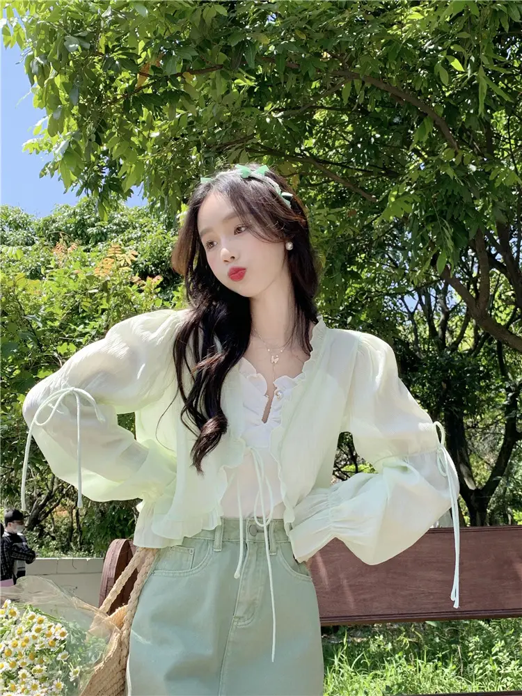 Women Sunscreen Cardigan Coat Summer Korean Style — feature 39