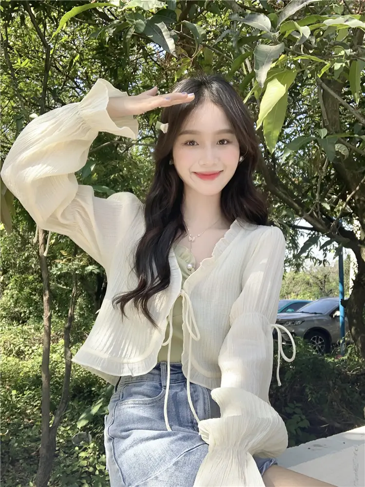 Women Sunscreen Cardigan Coat Summer Korean Style — feature 7