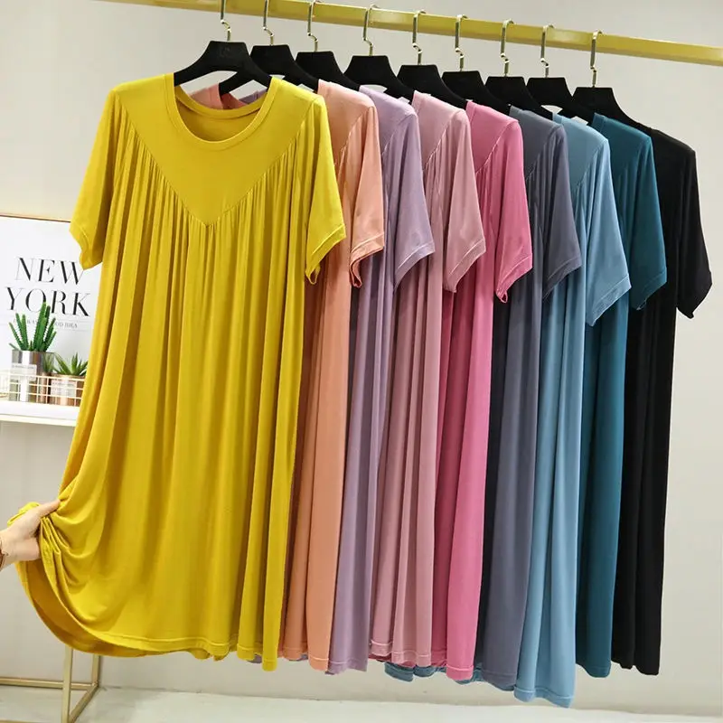 2025 Summer Korean Style Loose Nightgown Dress for Women - Image 10