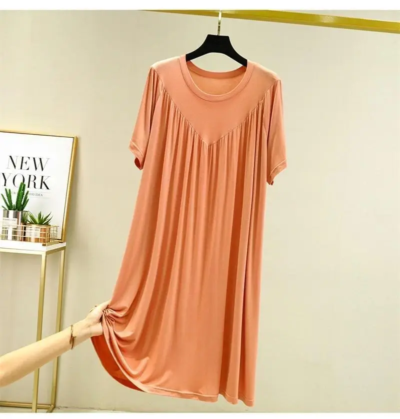 2025 Summer Korean Style Loose Nightgown Dress for Women - Image 3