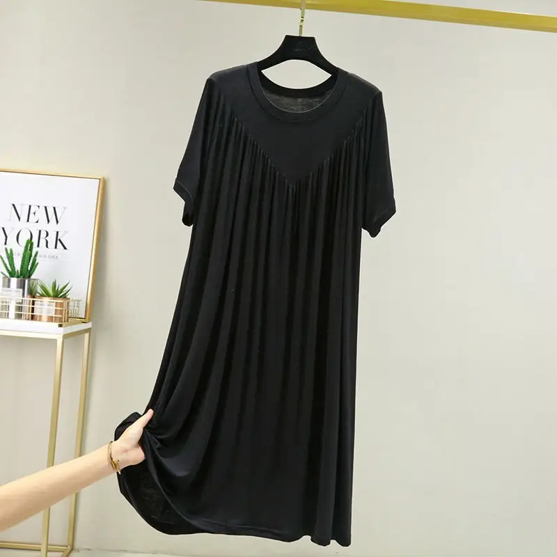 2025 Summer Korean Style Loose Nightgown Dress for Women - Image 6