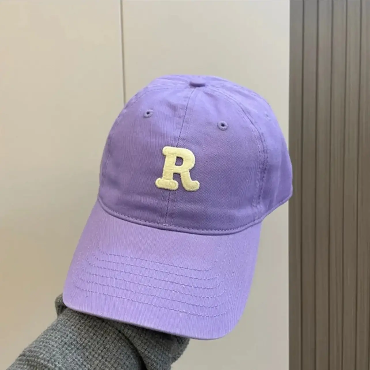 Women R Cap Purple Gold Embroidery Hoodie Set - Image 21