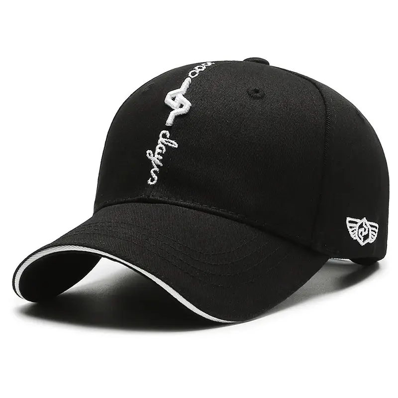Black Seiko Embroidered Baseball Cap for Men Women - Image 2