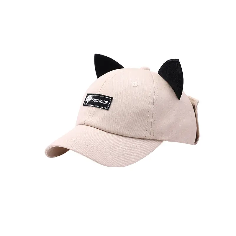 Cat Ear Baseball Cap Green Women Travel Aviator Sunshade - Image 9