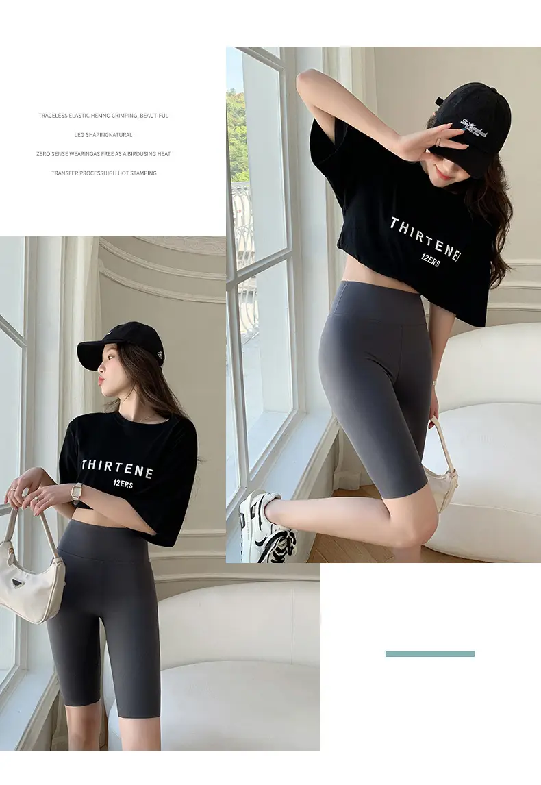 Women High-Waisted Leggings 5-Piece Green — feature 25