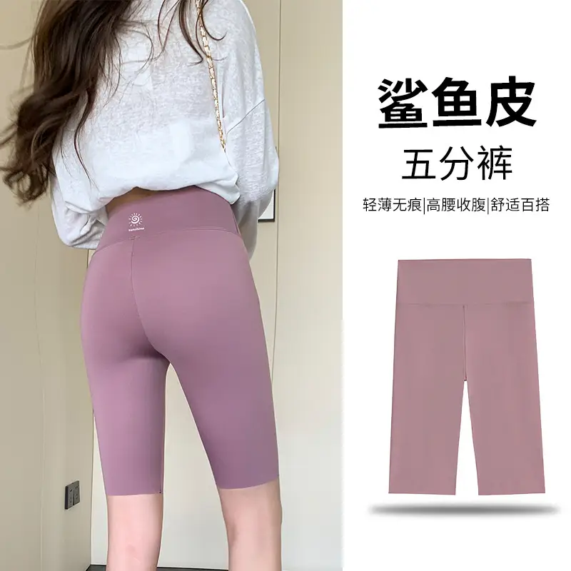 Women High-Waisted Leggings 5-Piece Green - Image 5