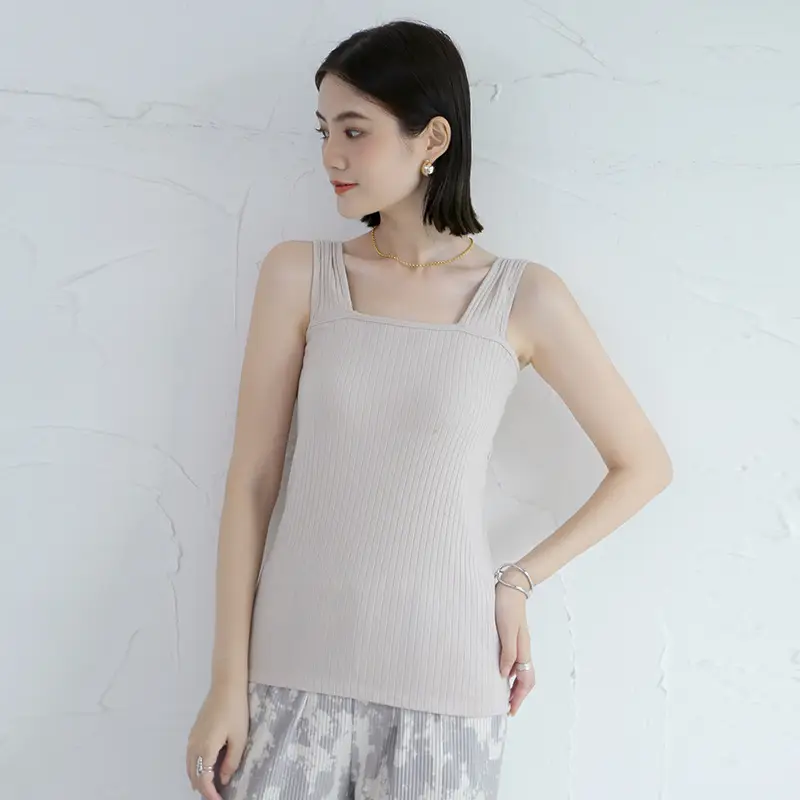 Women Japanese Pullover Wide Shoulder Sling Slim Fit Cotton Summer Top - Image 6