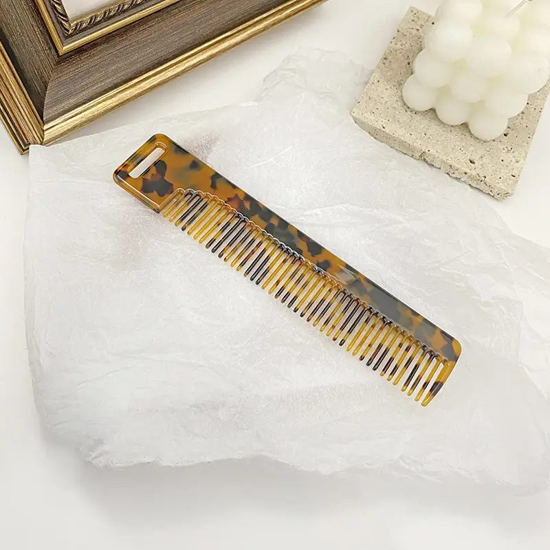 Retro Acetate Hair Comb for Women Long Hair Commuting Makeup - Image 6