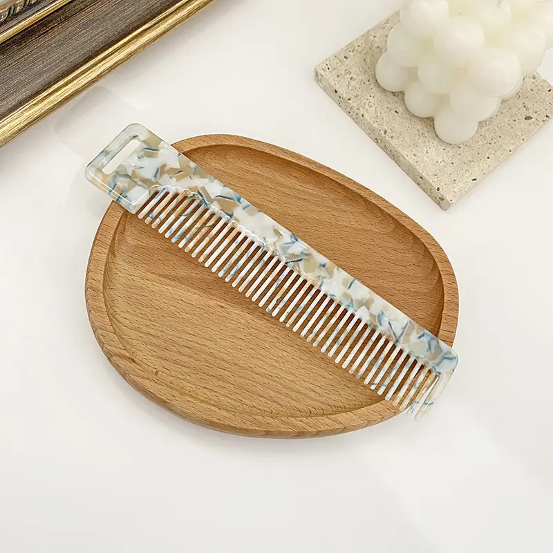Retro Acetate Hair Comb for Women Long Hair Commuting Makeup - Image 8