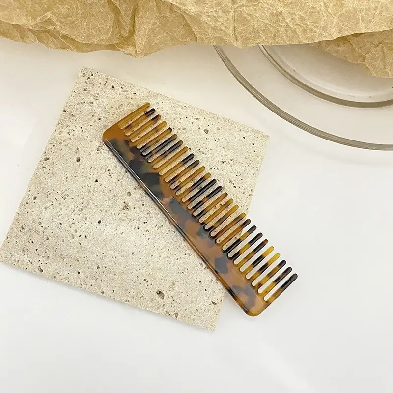 Retro Acetate Hair Comb for Women Long Hair Commuting Makeup - Image 9