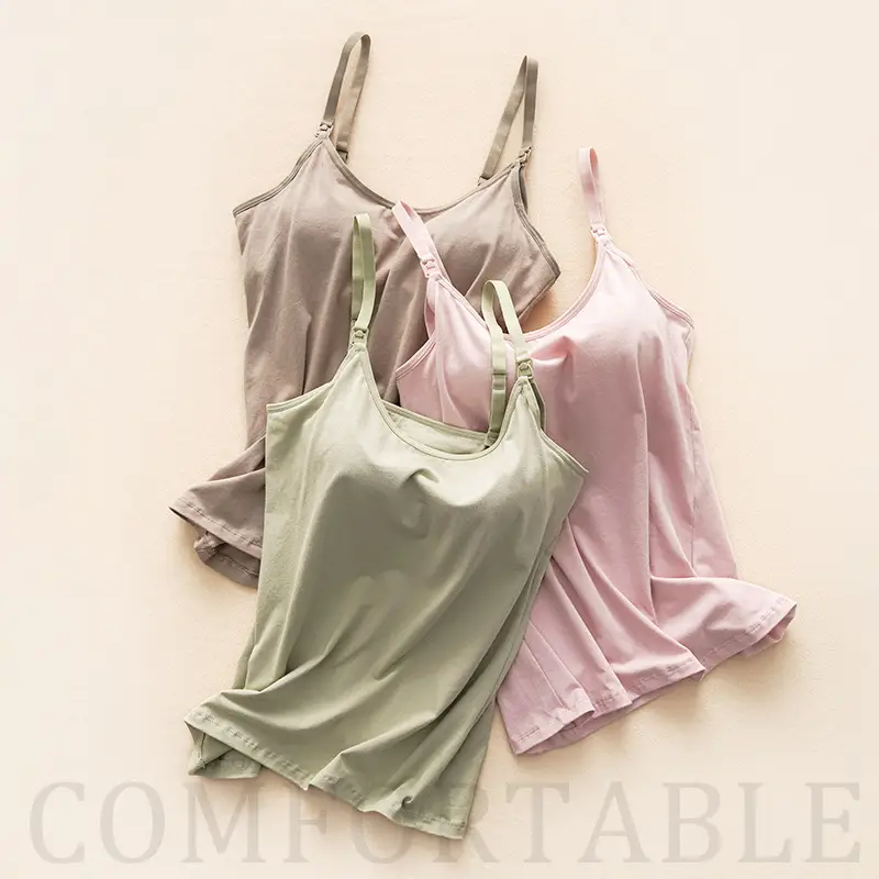Black Cotton Camisole for Pregnant Women Summer - Image 7