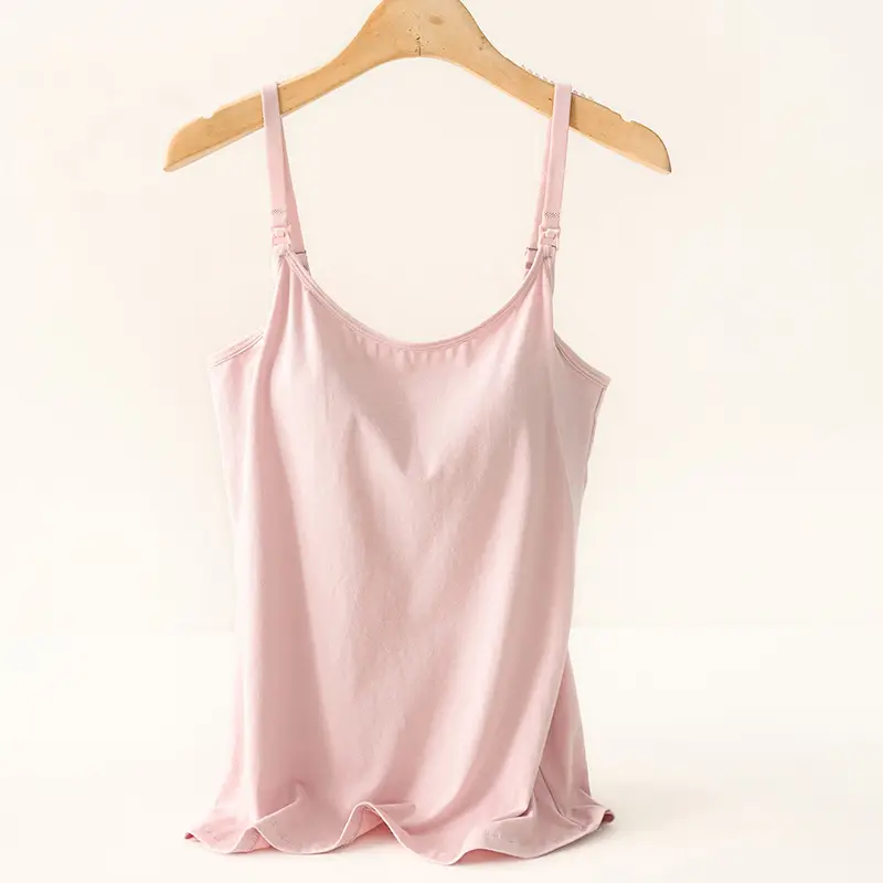 Black Cotton Camisole for Pregnant Women Summer - Image 3