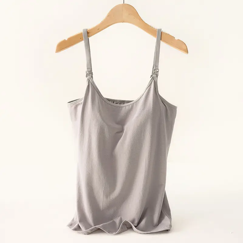 Black Cotton Camisole for Pregnant Women Summer - Image 4