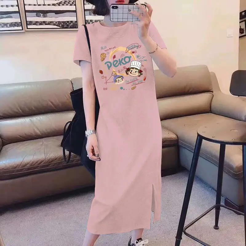 Maternity Lactation Dress Cartoon Print Summer Outfit — feature 10