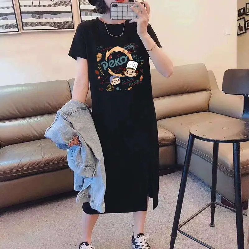 Maternity Lactation Dress Cartoon Print Summer Outfit — feature 8