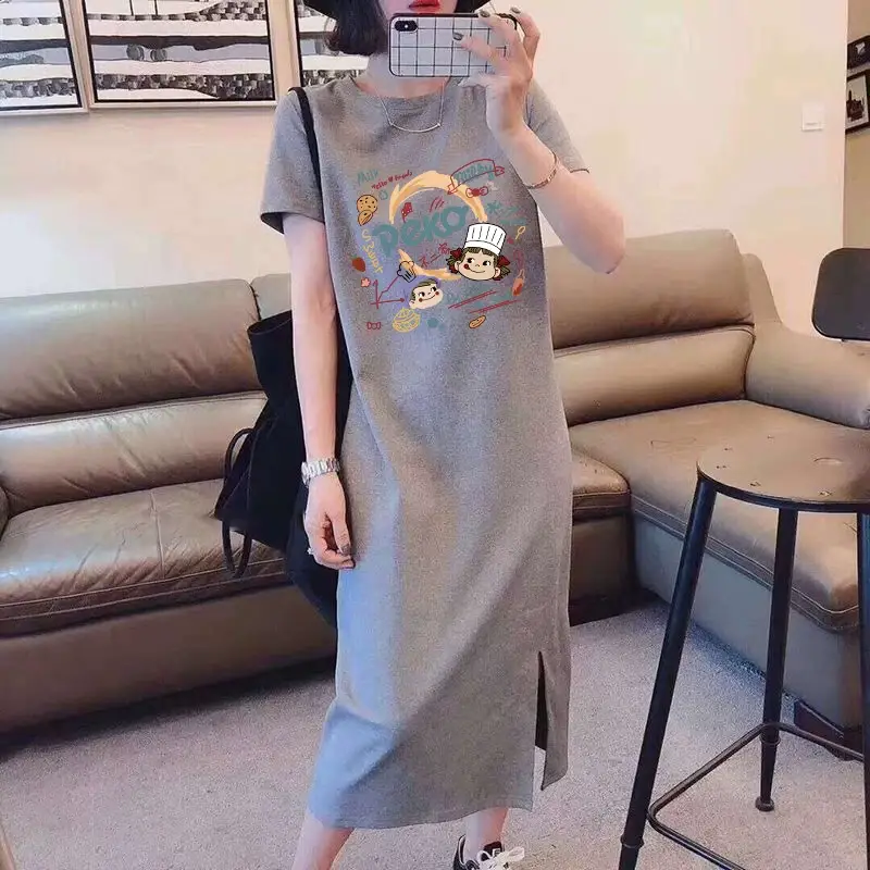 Maternity Lactation Dress Cartoon Print Summer Outfit — feature 9