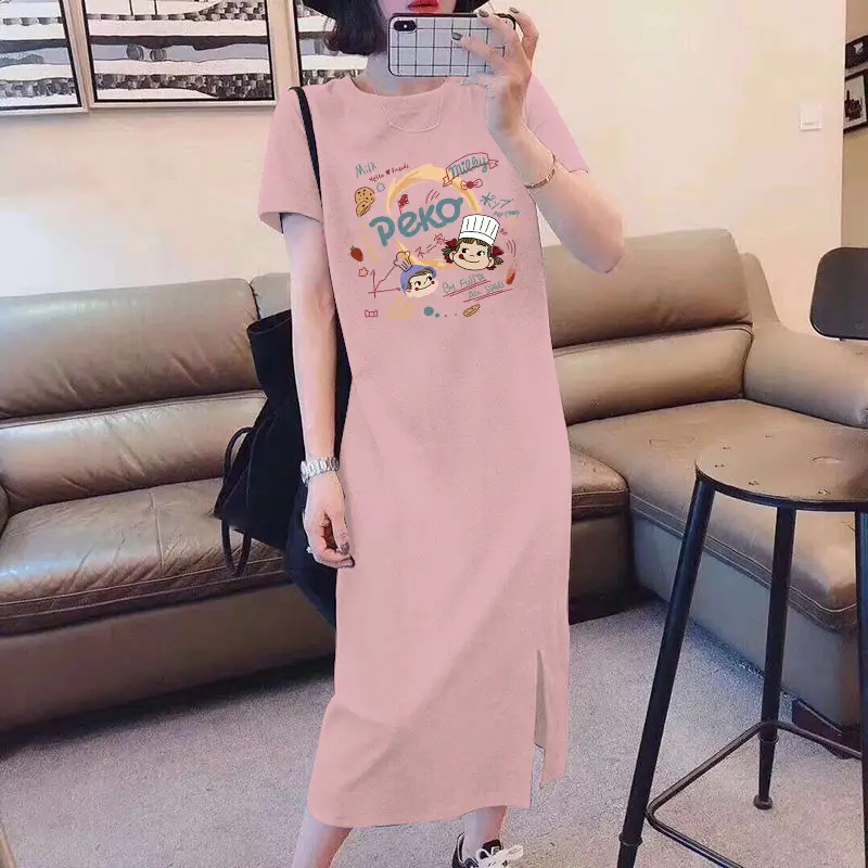 Maternity Lactation Dress Cartoon Print Summer Outfit - Image 5