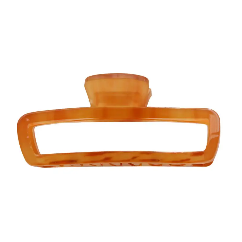 Retro Hollow Hair Clips Large Square Acetate Decor - Image 11
