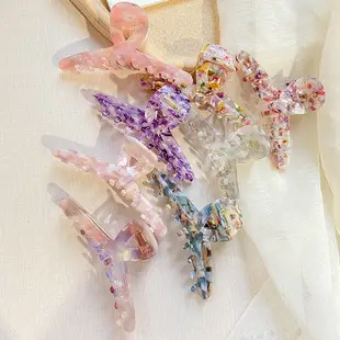 Retro Hollow Hair Clips Large Square Acetate Decor — feature 5