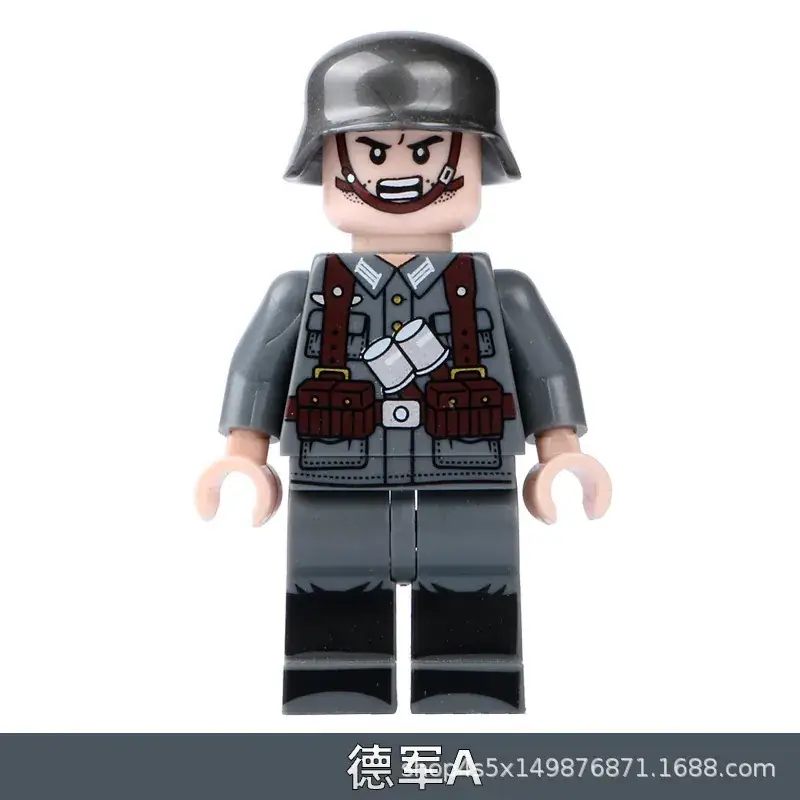 Lego World War II Eighth Route Army Military Minifig - Image 4
