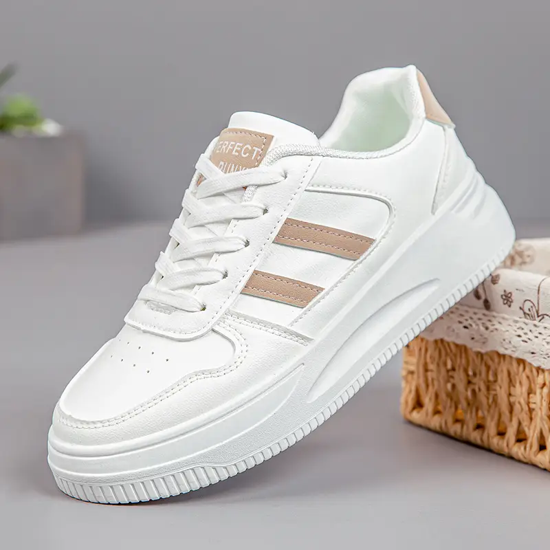 2026 Summer New Versatile Mesh Breathable White Sneakers for Women, Thick-Soled Casual Sports Lace-Up Mesh Shoes