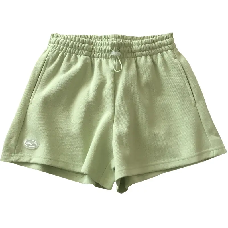 Women Grey 2022 Summer Casual Shorts Wide Leg Hot Pants - Image 9
