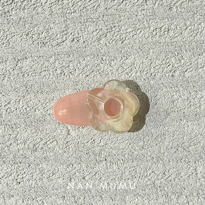 Same Flower Small Hairpin for Girls in Jelly Color