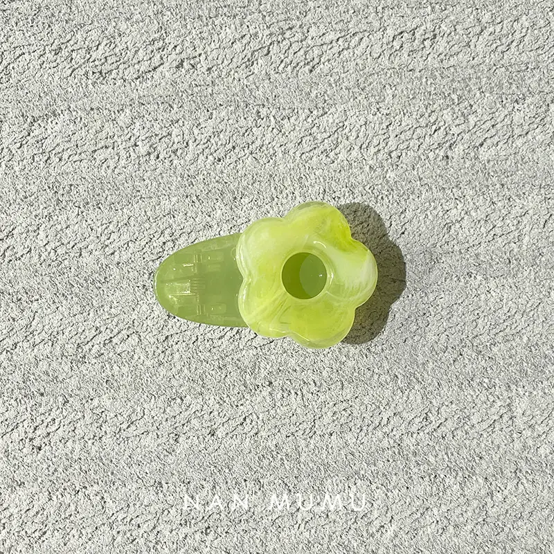 Same Flower Small Hairpin for Girls in Jelly Color