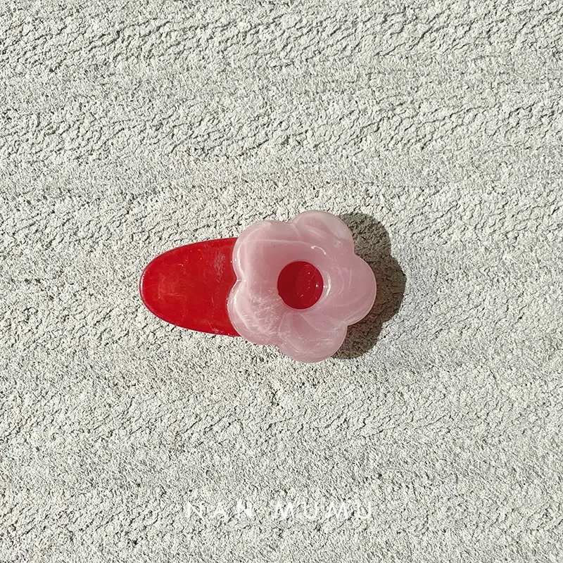 Same Flower Small Hairpin for Girls in Jelly Color