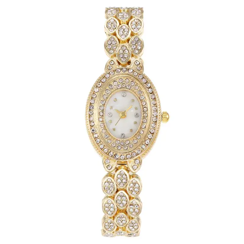 Women's Diamond Quartz Watch Set with Bracelet - Image 2